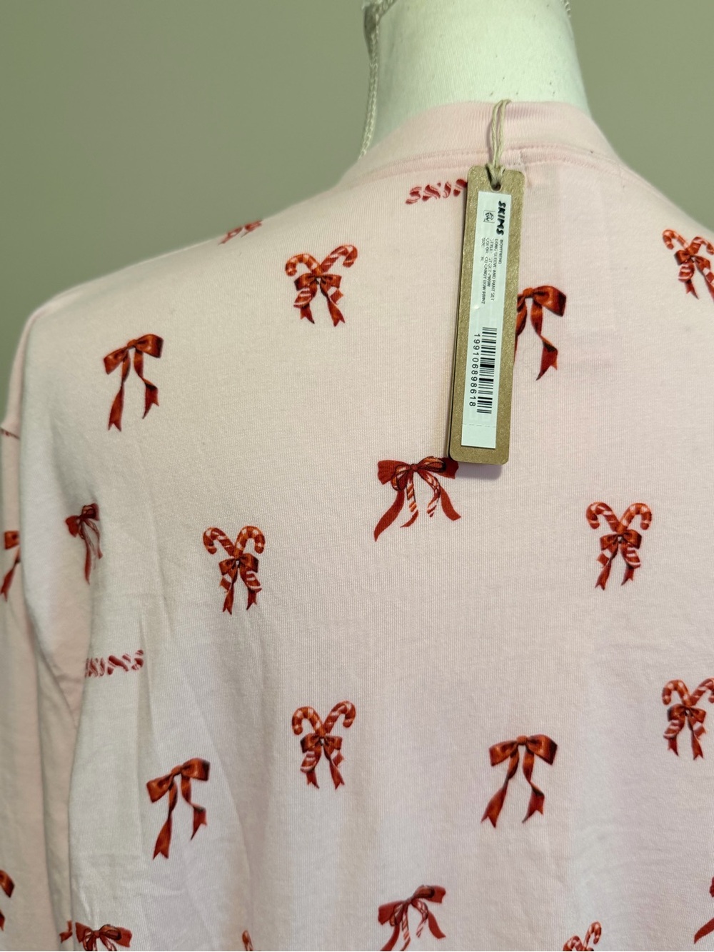Skims long sleeve relaxed fit boyfriend tee limited edition sz XL cozy chic NWT - Picture 5 of 8